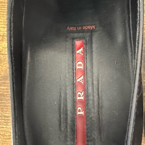 Black leather lace-up Prada Sport derby shoe - Picture 12 of 12